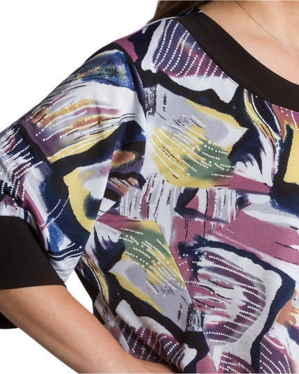 Елегантна туника с права кройка и абстрактен принт - Maxi Market