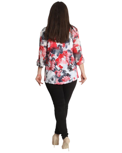 Макси туника - Красив десен на цветя - XL, 2XL, 3XL, 4XL - Всички сезони - Maxi Market