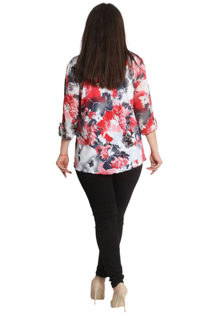 Макси туника - Красив десен на цветя - XL, 2XL, 3XL, 4XL - Всички сезони - Maxi Market