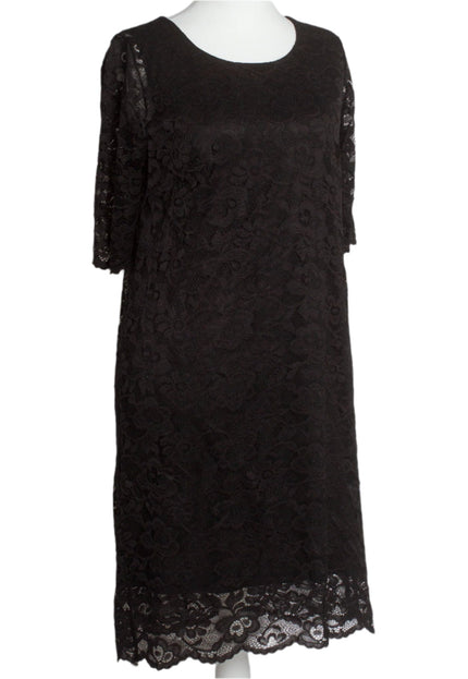 Официална дантелена рокля с 7/8 ръкав - Големи размери - Maxi Market