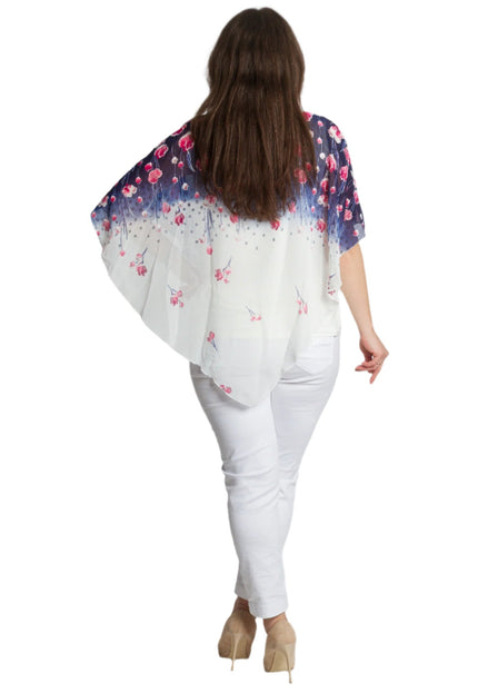 Официална шифонена макси туника с флорален десен - Maxi Market