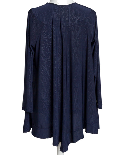 Tunică lejeră în mărimi mari cu accente din piele