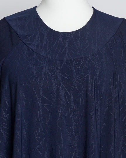 Tunică lejeră în mărimi mari cu accente din piele