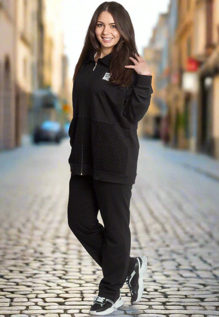 Спортен дамски екип в големи размери - Maxi Market