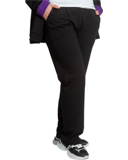 Спортен макси екип с джобове и цветна платка в лилаво - Maxi Market