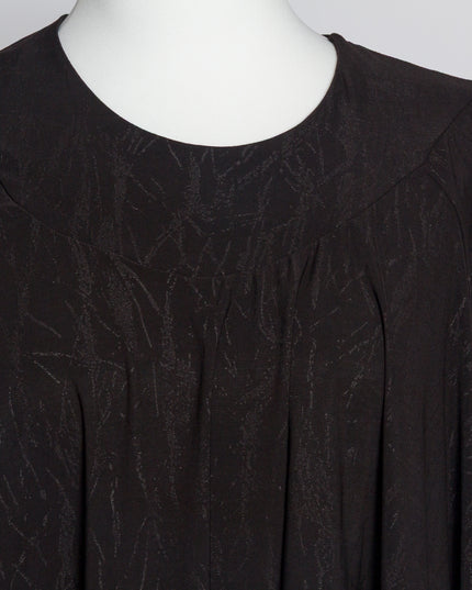 Tunică lejeră în mărimi mari cu accente din piele